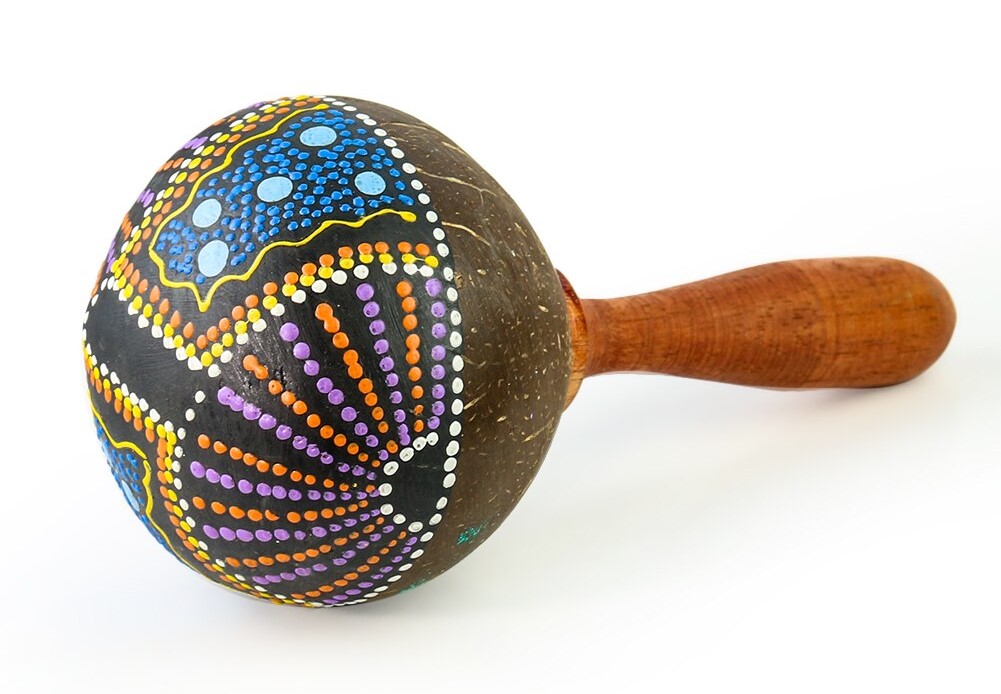 Musical Coconut Shell Maracas Instrument